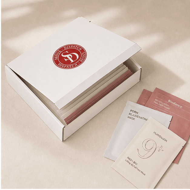 Seoul Dispatch Mask Box open with mask products